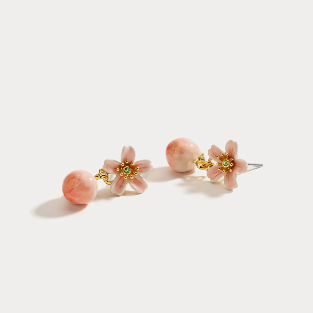 Pastoral style peach earrings AL24112012