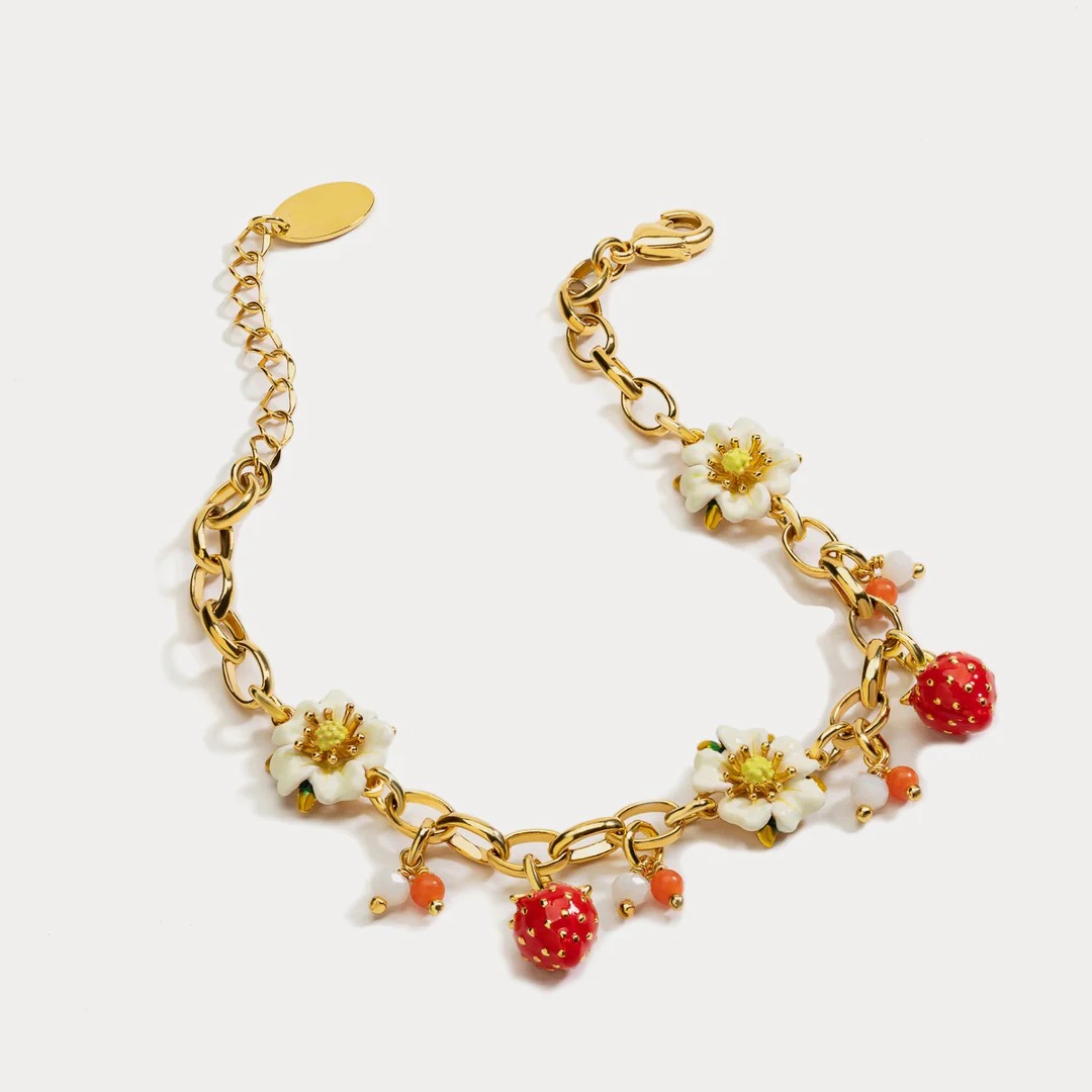 Pastoral style Strawberry Bracelet AL24112008