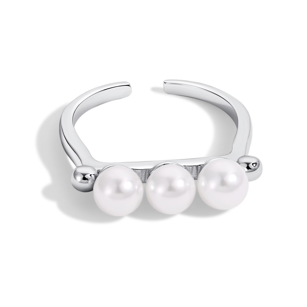 Three-pearl natural pearl ring AL2411327