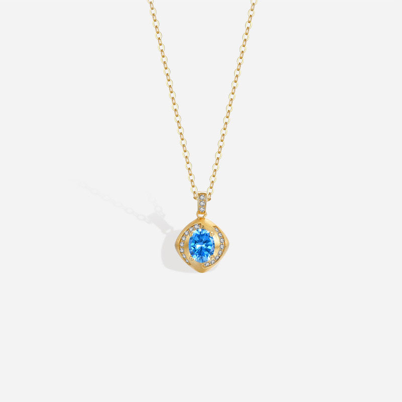 blue diamond necklace AL24112136