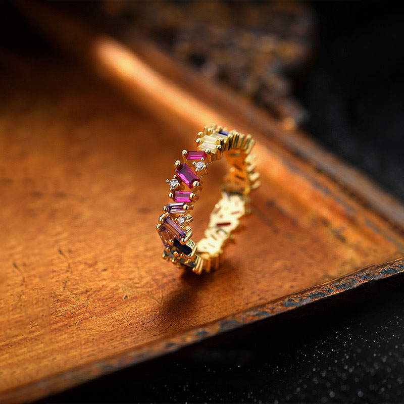 Light Luxury Rainbow Ring AL24112143