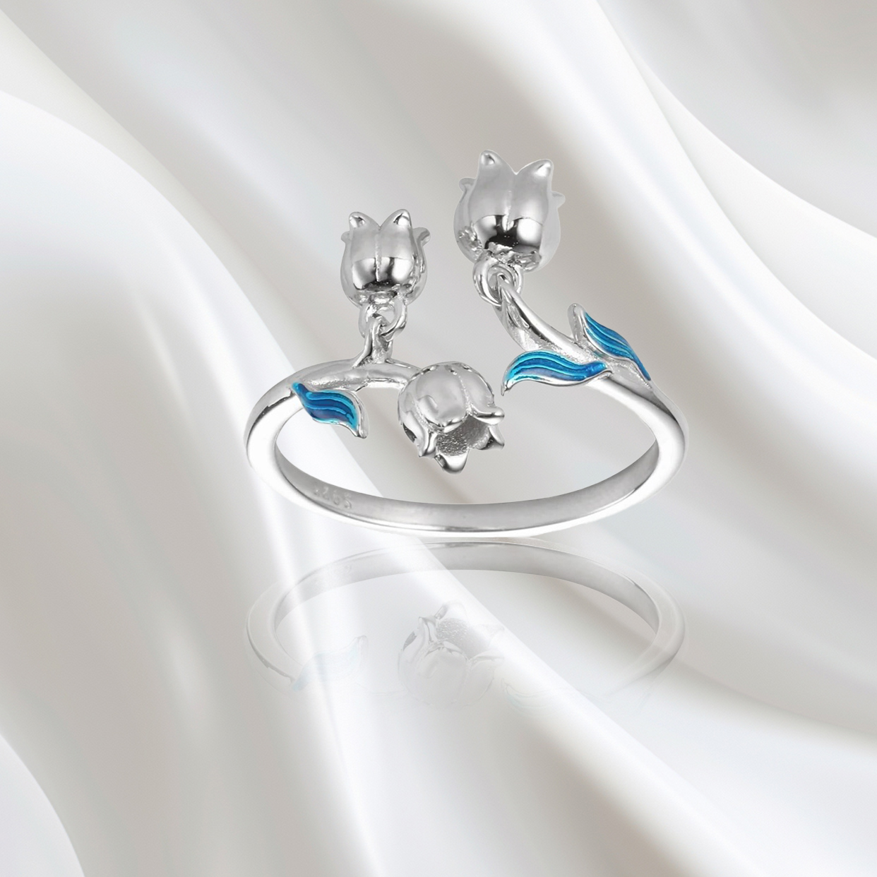 24 New Fashion Lily Of The Valley Silver Ring  AL20111904