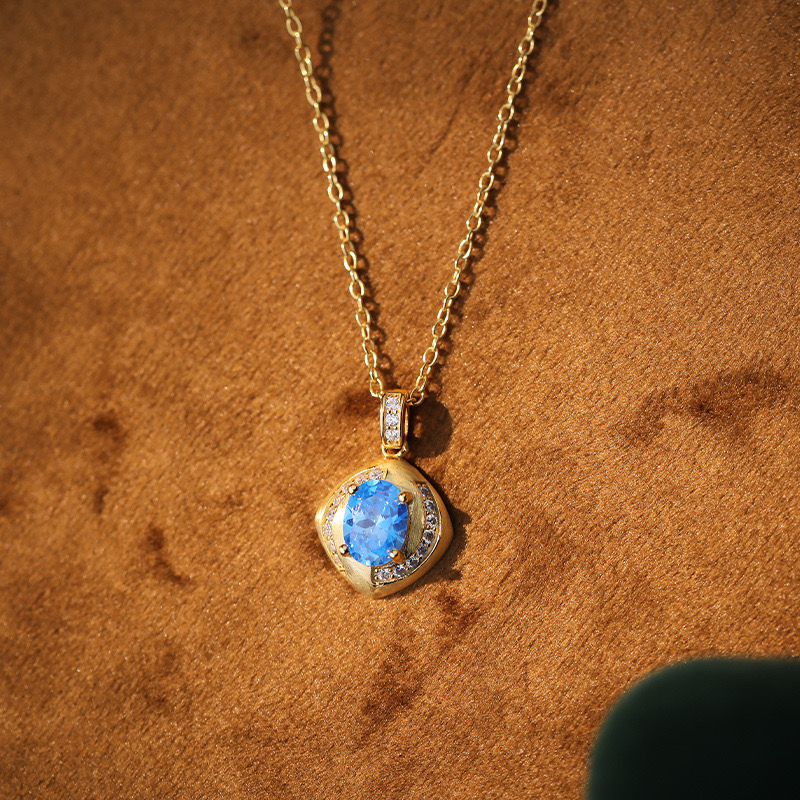 blue diamond necklace AL24112136