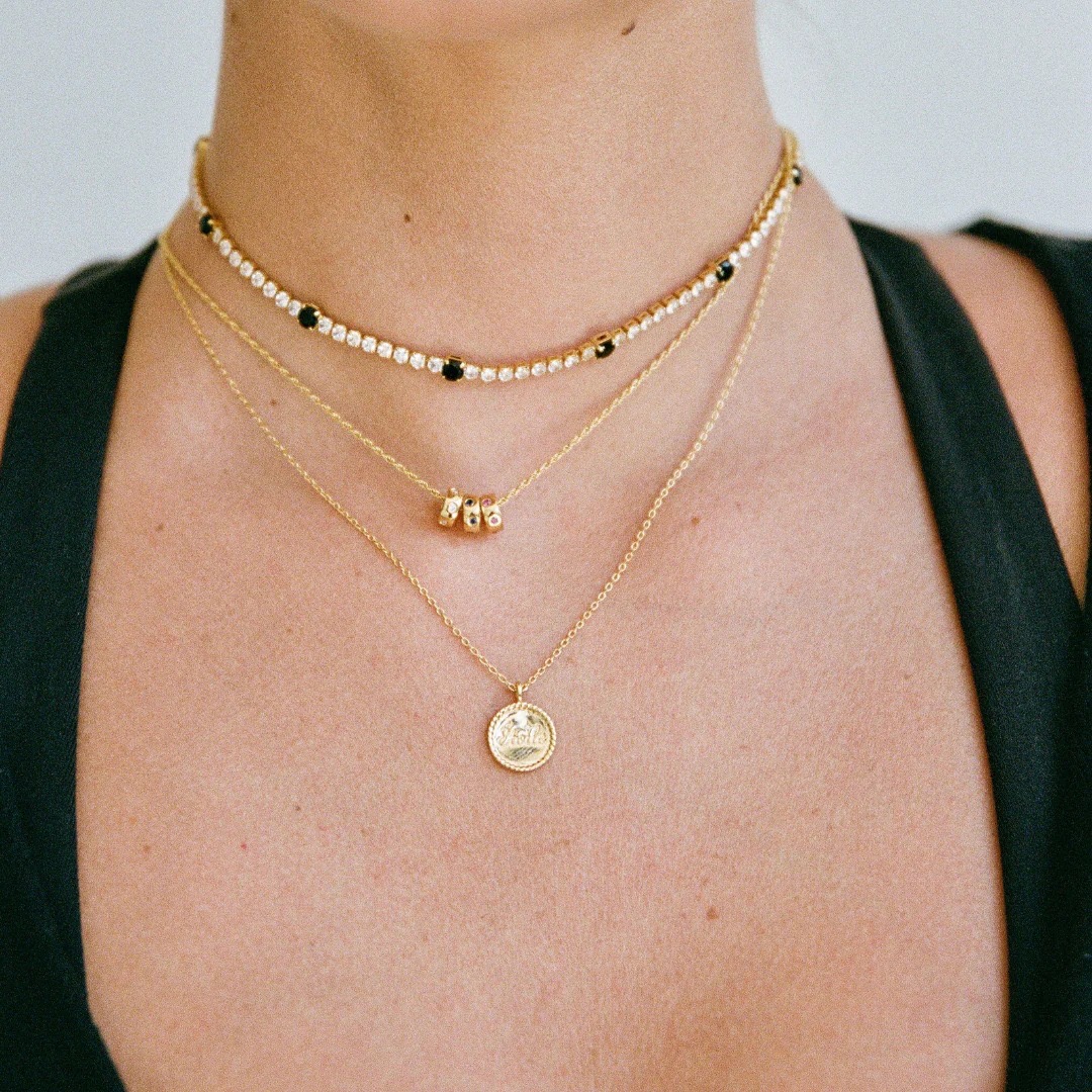 Light Luxury Three Ring Pendant necklace AL2411321