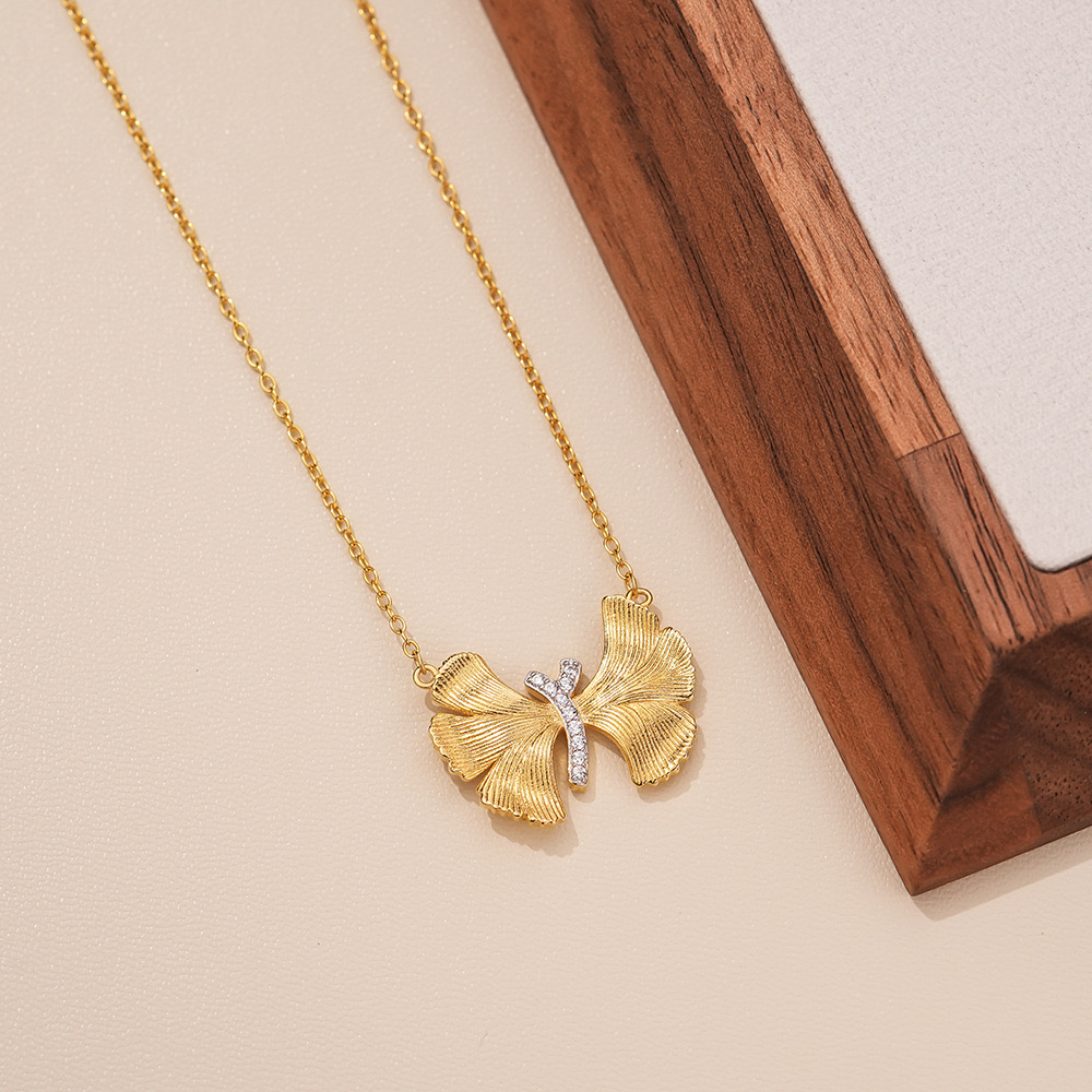 Light luxury butterfly necklace AL24112144