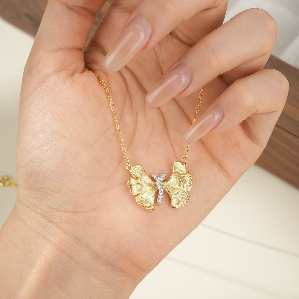 Light luxury butterfly necklace AL24112144