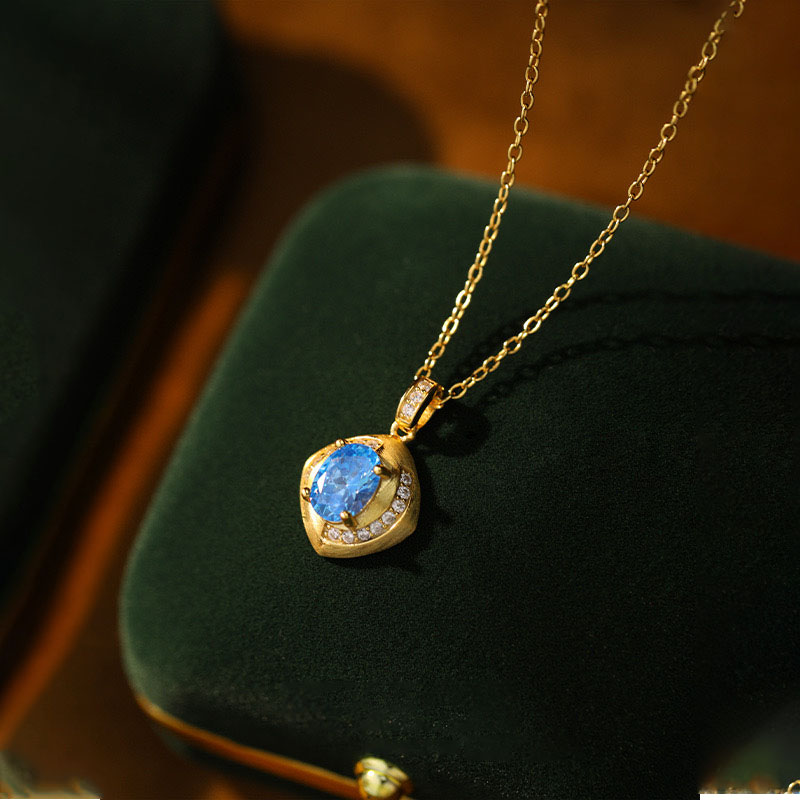 blue diamond necklace AL24112136