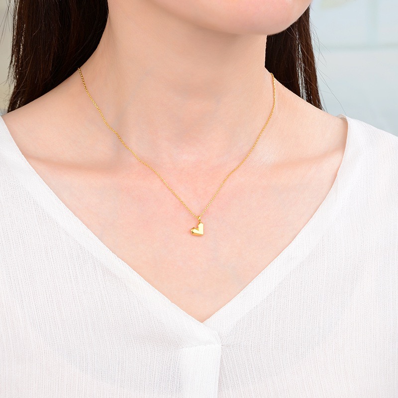 Simple style Heart shape necklace AL2411320