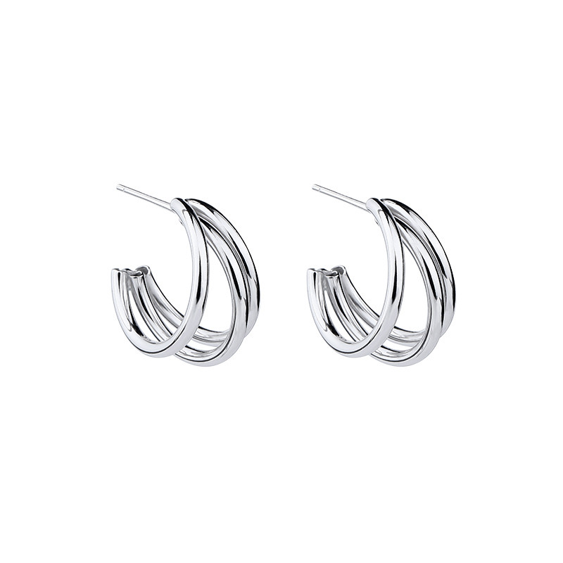Light luxury three-circle earrings AL24112253