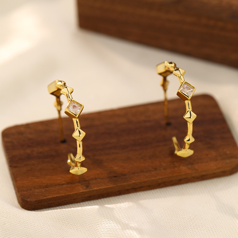 Light luxury C shape earrings AL24112208