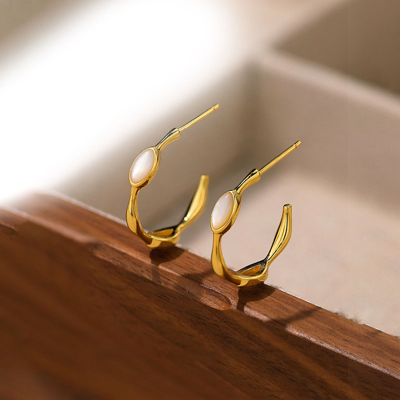 Light luxury, irregular concave and convex feeling earrings AL24112248