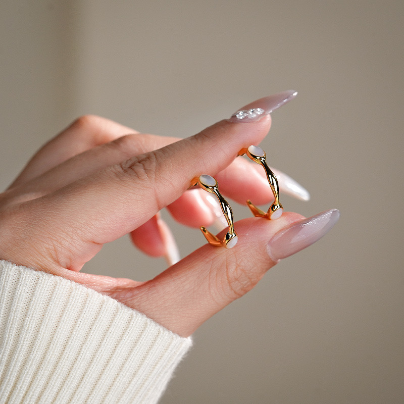 Light luxury, irregular concave and convex feeling earrings AL24112248