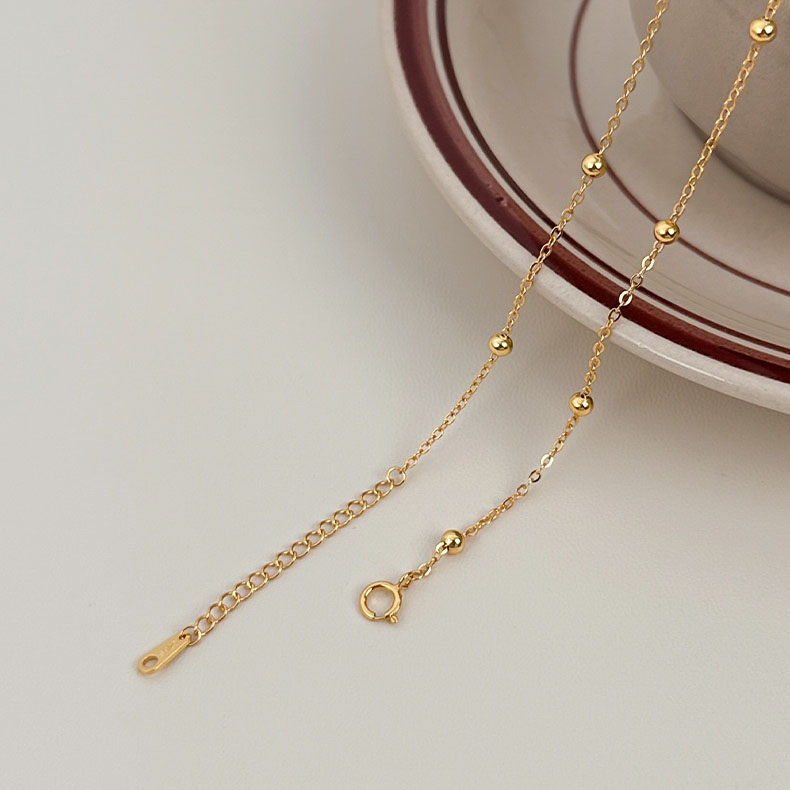 S925 silver natural pearl personality necklace