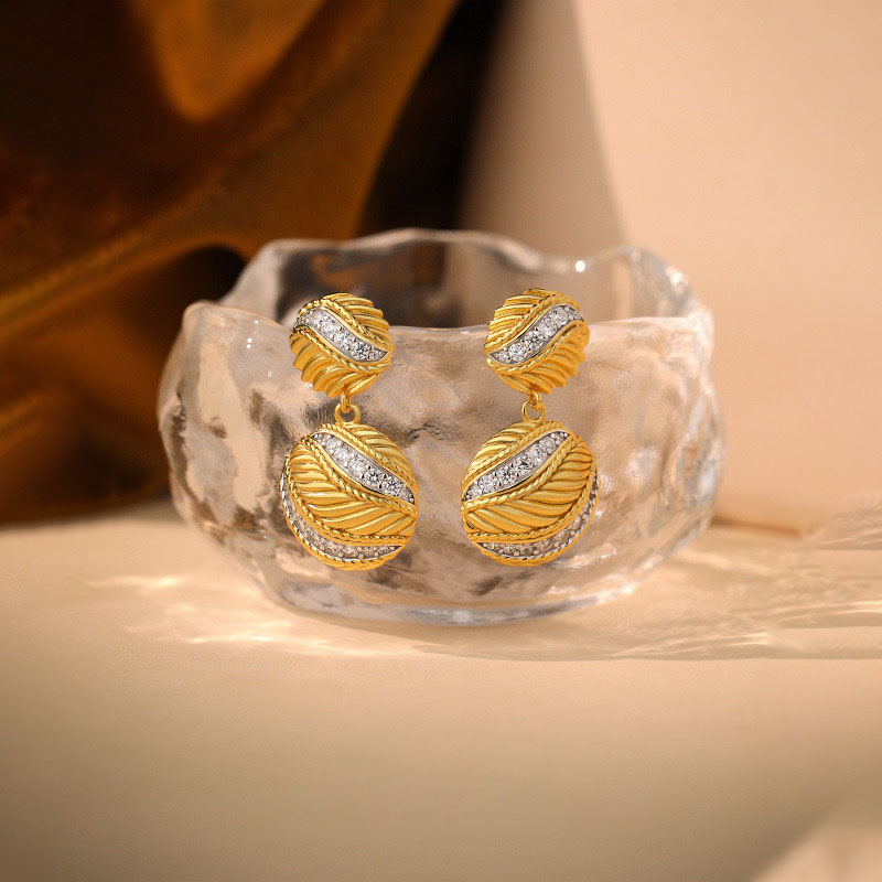 Italian style unique braided earrings AL24112233