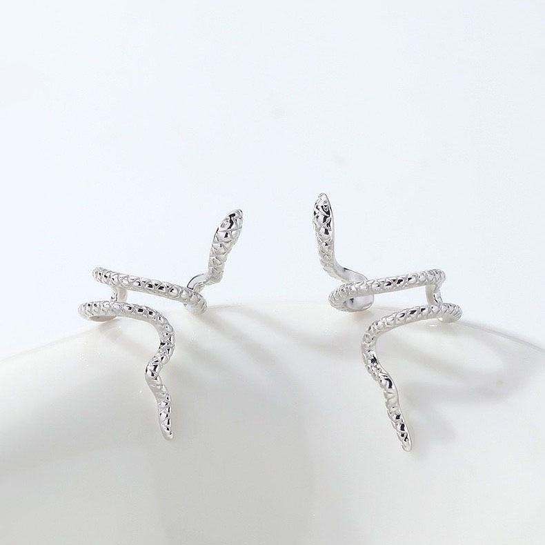 9K Gold Plated Snake Personalized Earrings