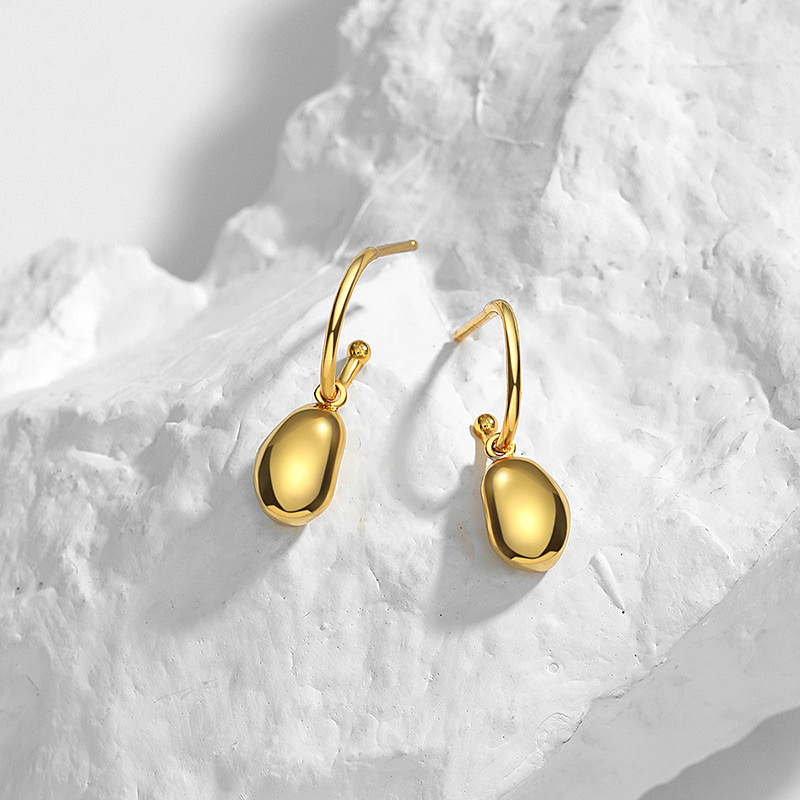 Irregular small soybean personality earrings AL24112209