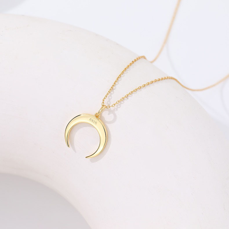 Light luxury simple crescent necklace AL24112210