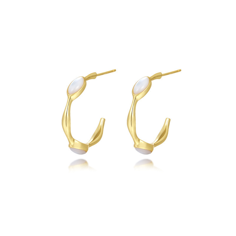 Light luxury, irregular concave and convex feeling earrings AL24112248