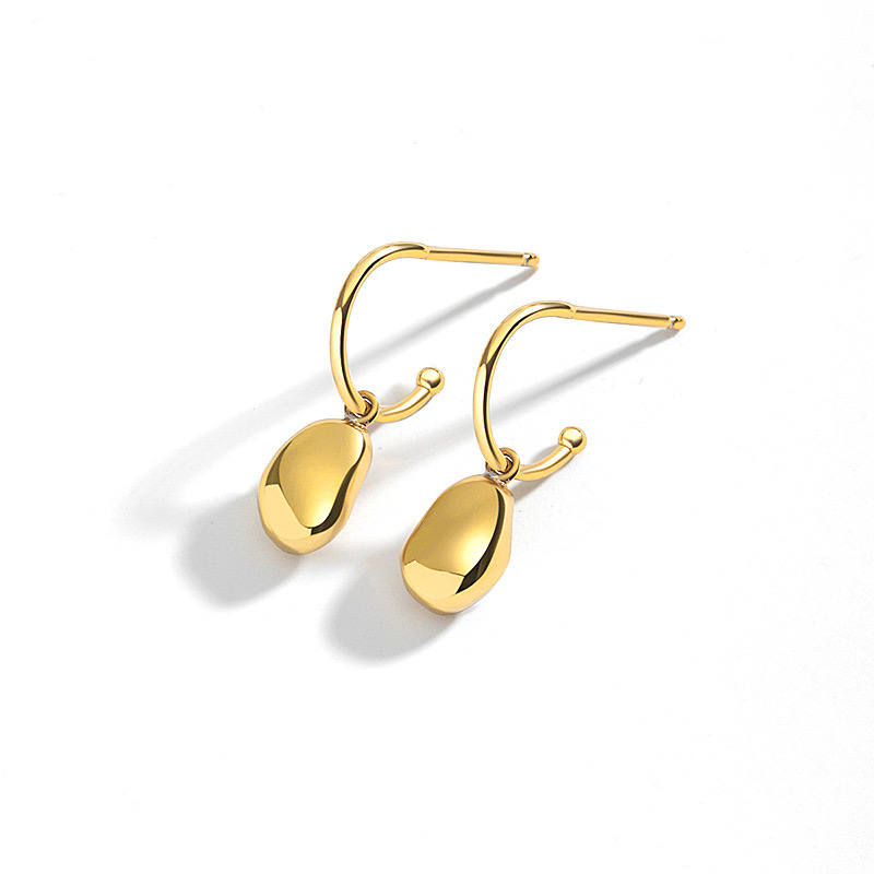 Irregular small soybean personality earrings AL24112209