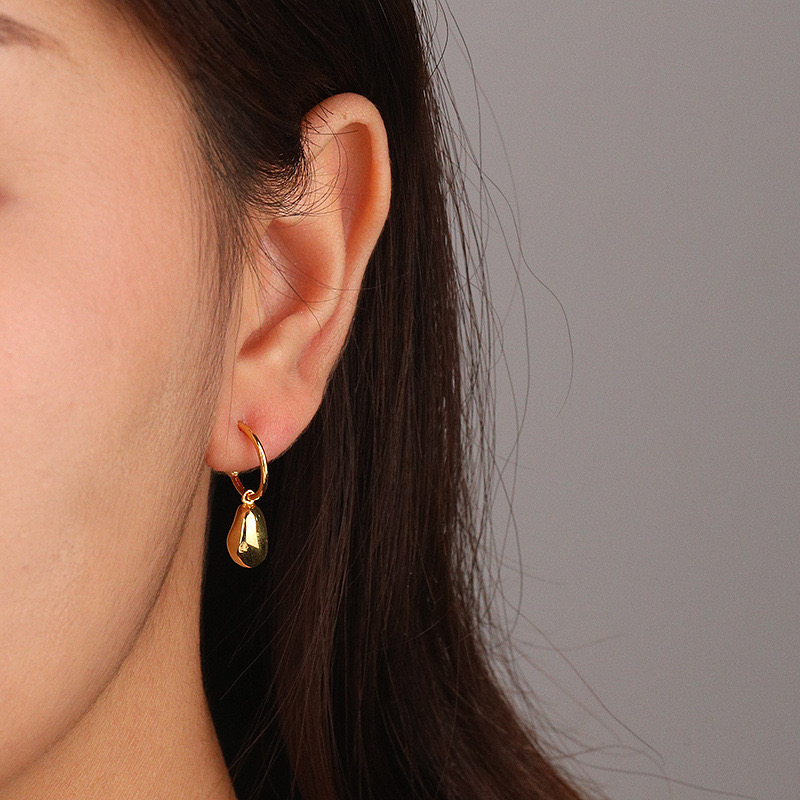 Irregular small soybean personality earrings AL24112209