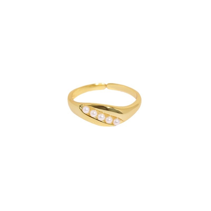 Vintage style pod shape ring AL24112228