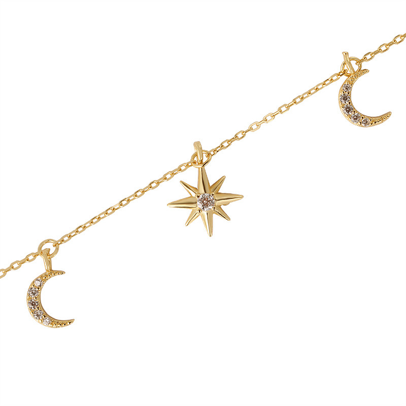 Eternal Star and Moon Light Luxury Necklace AL24112162