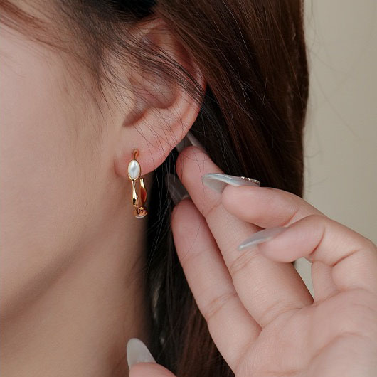 Light luxury, irregular concave and convex feeling earrings AL24112248