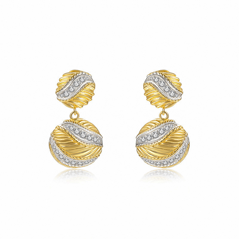 Italian style unique braided earrings AL24112233