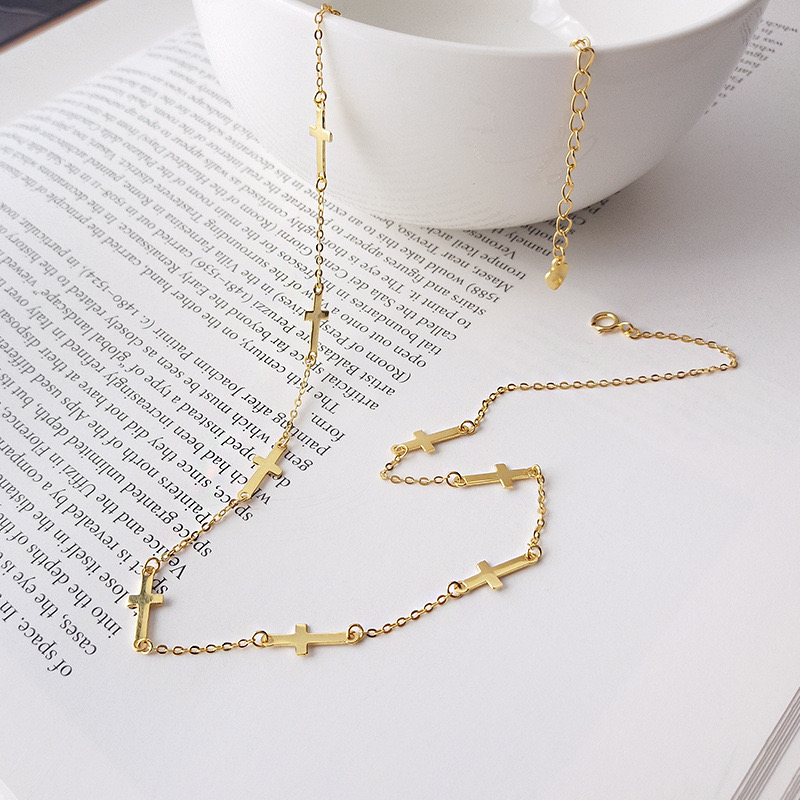 Light Luxury Lucky Cross Necklace AL24112160