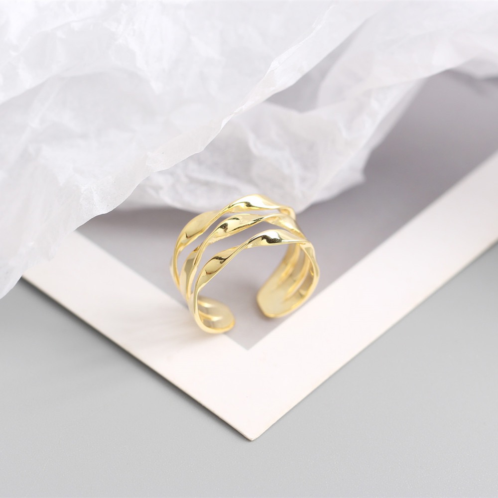 Simple style three lines ring AL24112371