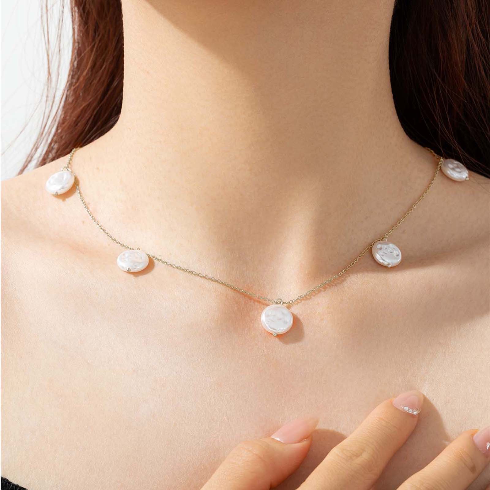 Light luxury multi-bead necklace AL24112334