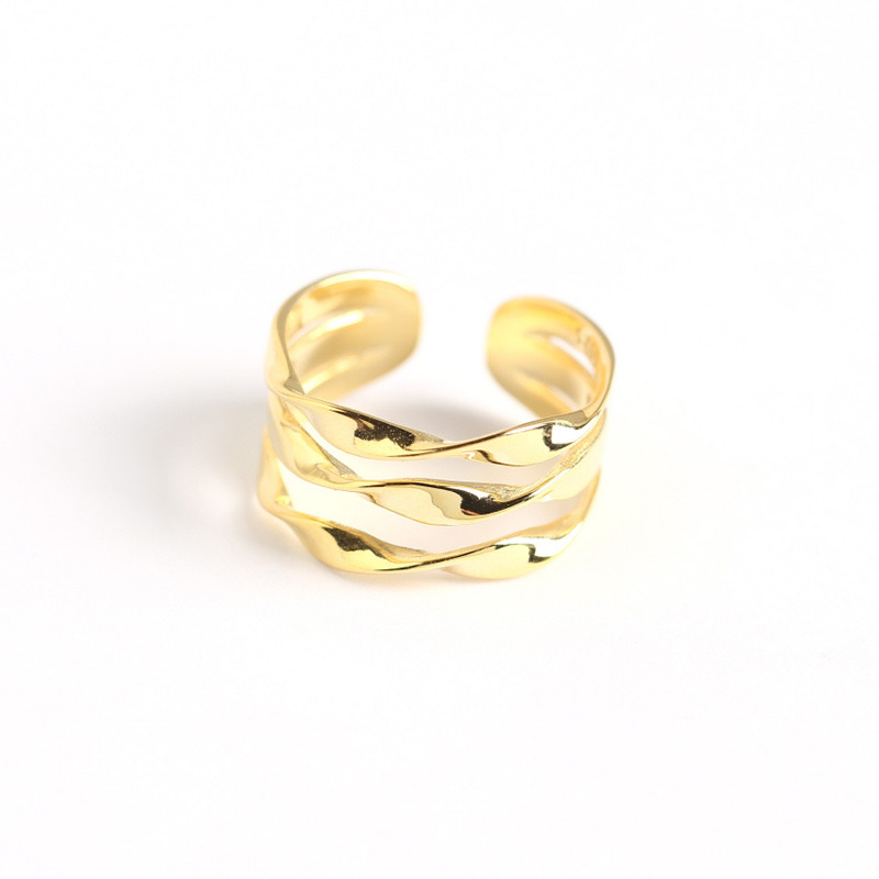 Simple style three lines ring AL24112371