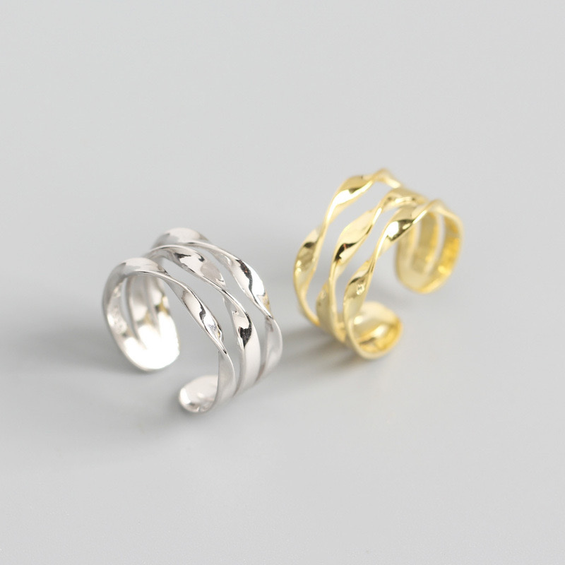 Simple style three lines ring AL24112371