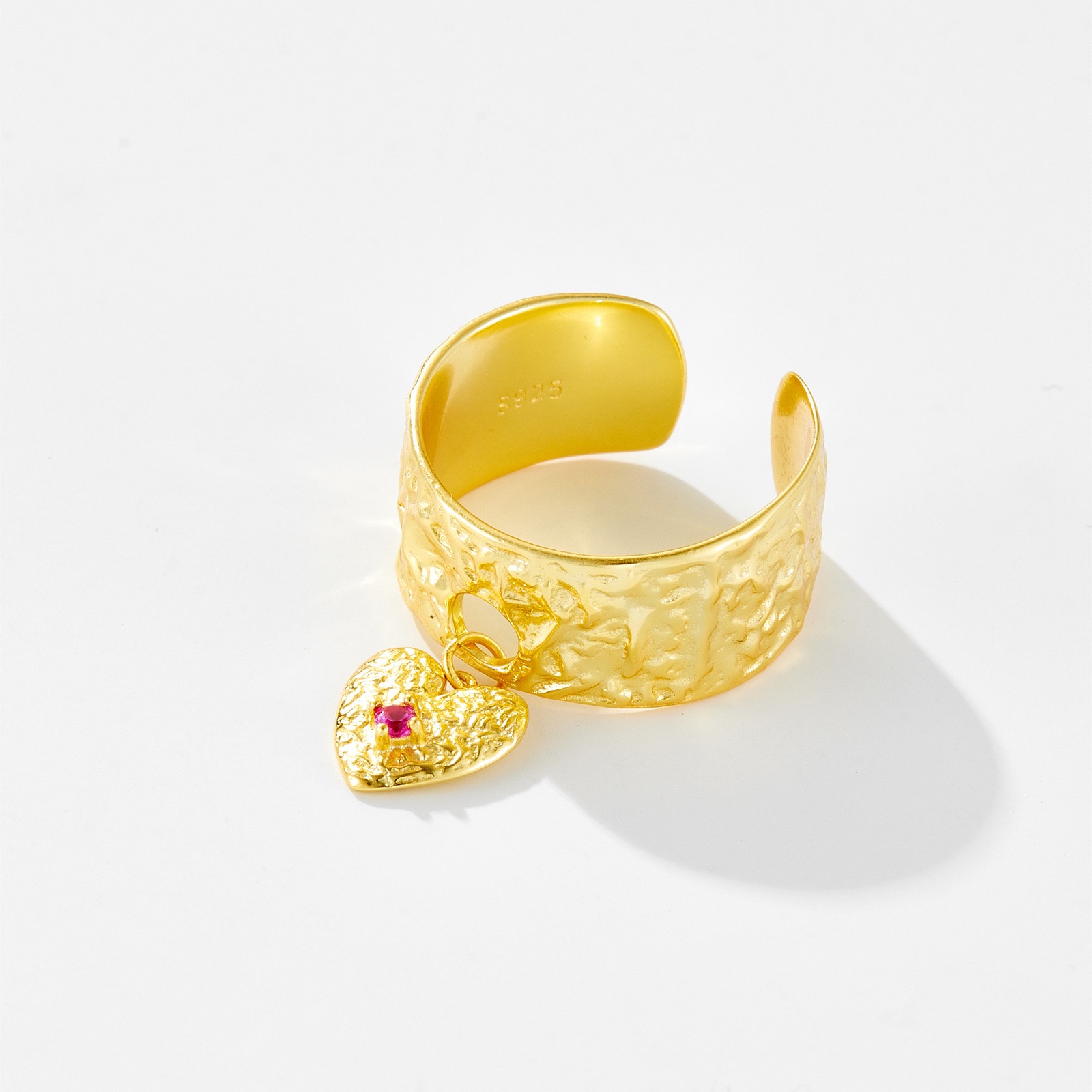 18K Gold Plated Brave Heart Ring