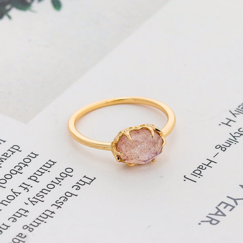 Strawberry crystal ring AL24112379