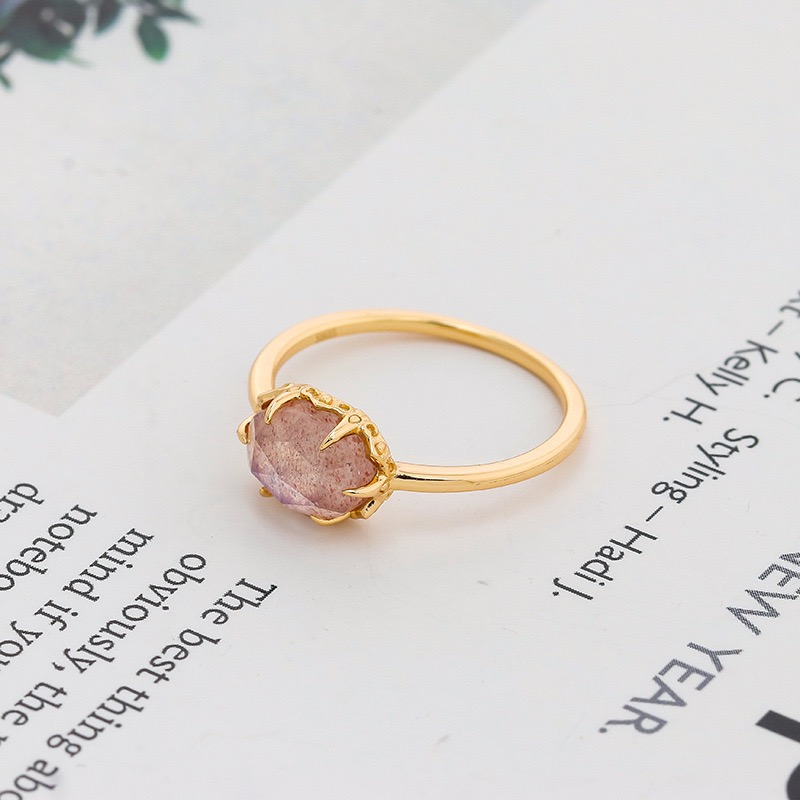Strawberry crystal ring AL24112379