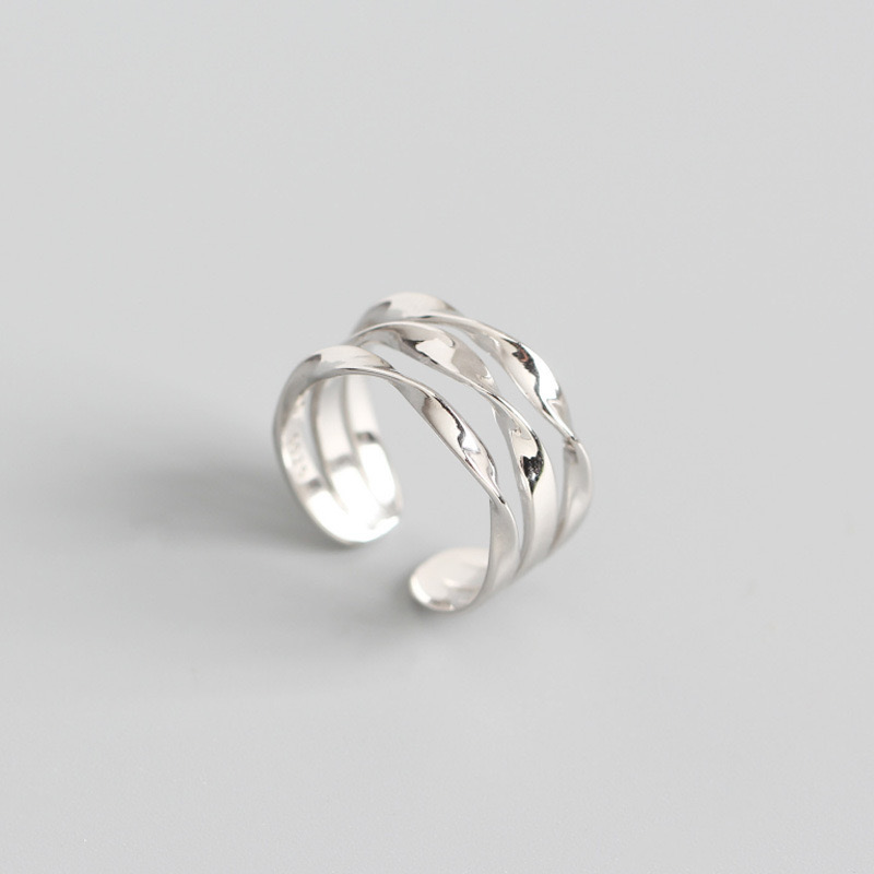 Simple style three lines ring AL24112371
