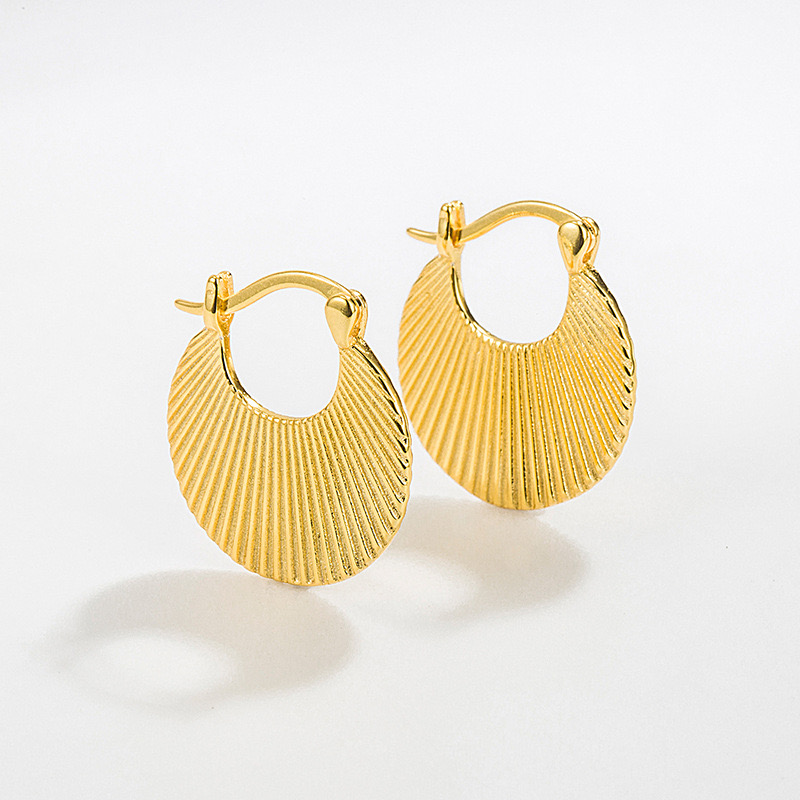 Simple shell shaped earrings AL24112447