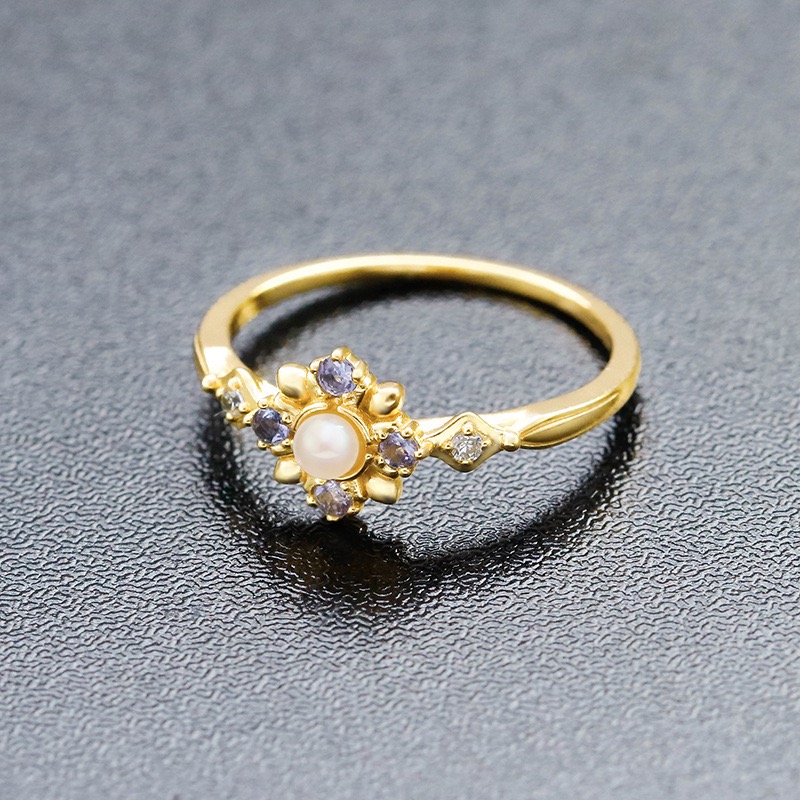 Japanese retro light luxury pearl ring AL24112482