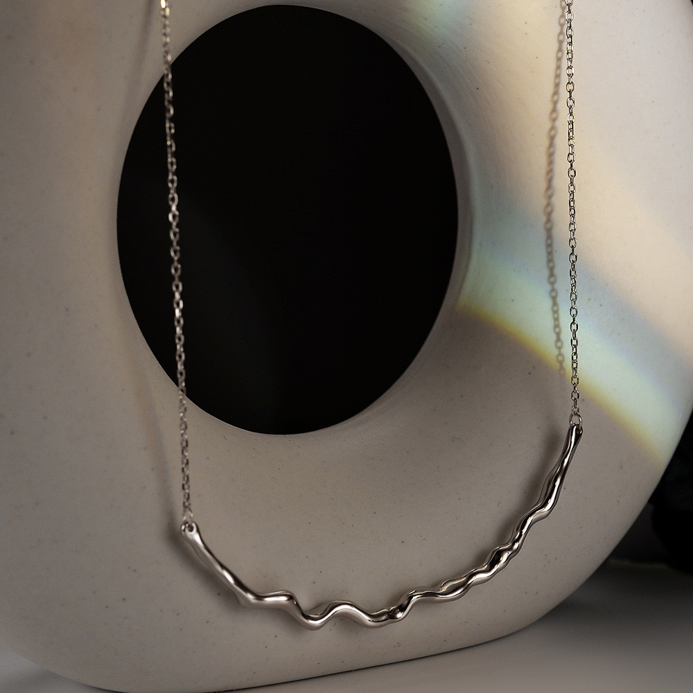 Light luxury irregular texture necklace AL24112411