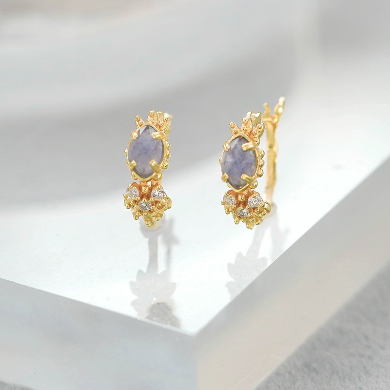 Natural Dong Qingshi Earrings AL24112453