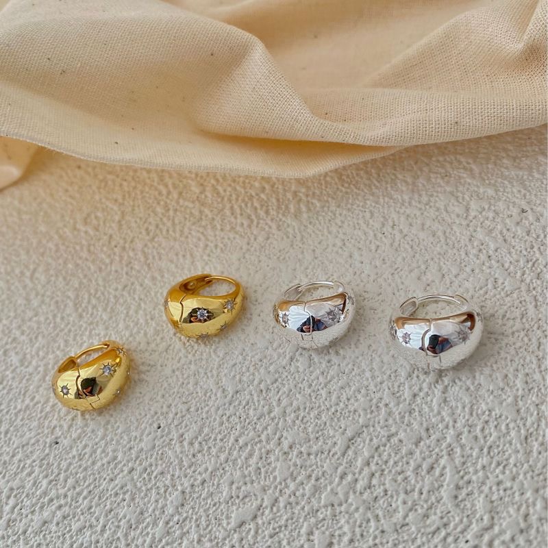 Eight-pointed star teardrop earrings AL24112412