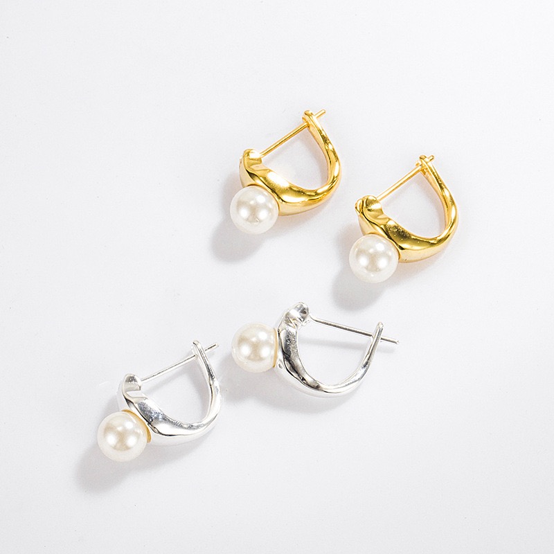 D letter pearl earrings AL24112421