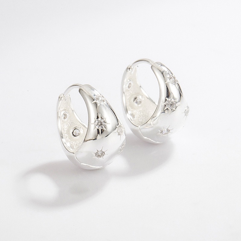 Eight-pointed star teardrop earrings AL24112412