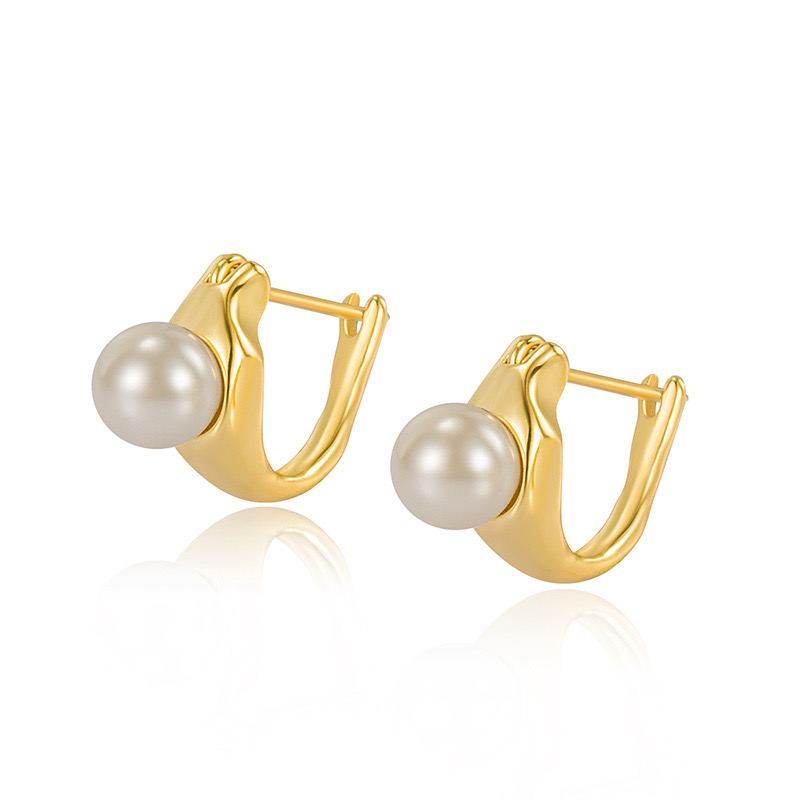 D letter pearl earrings AL24112421