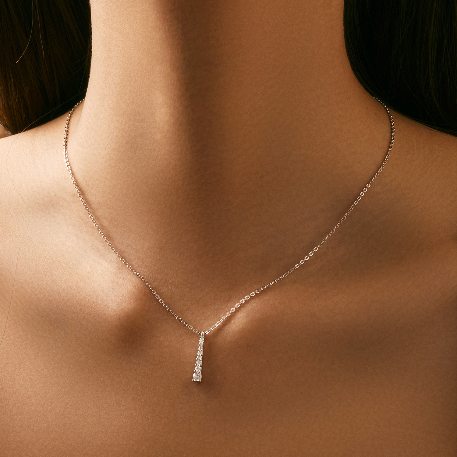 Light Luxury Y Diamond Necklace