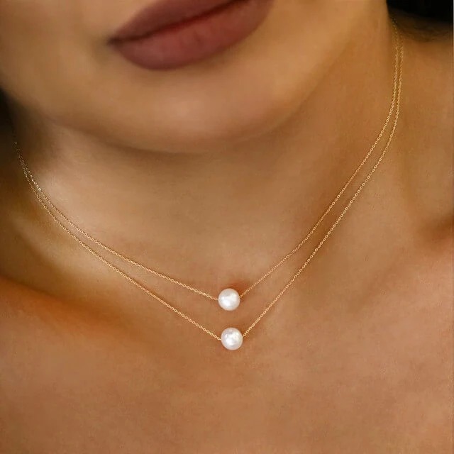 Natural freshwater pearl necklace AL24112402
