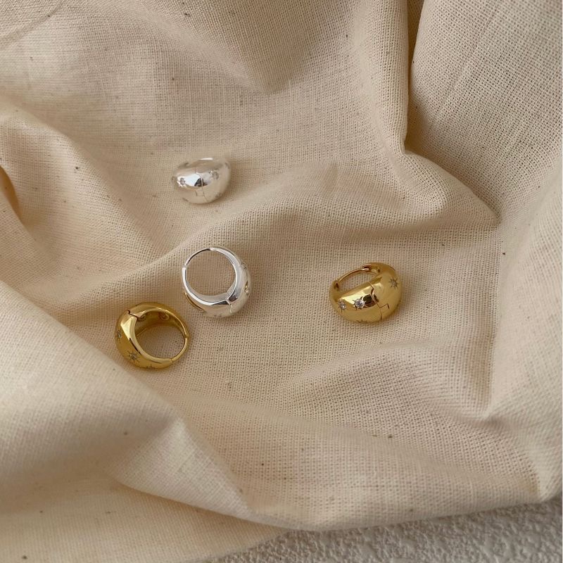 Eight-pointed star teardrop earrings AL24112412