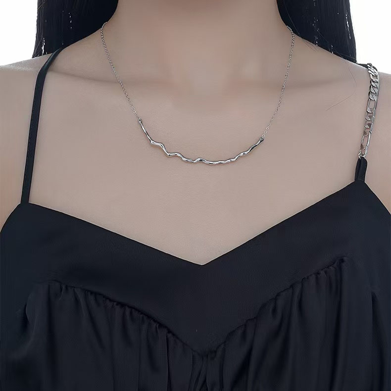 Light luxury irregular texture necklace AL24112411