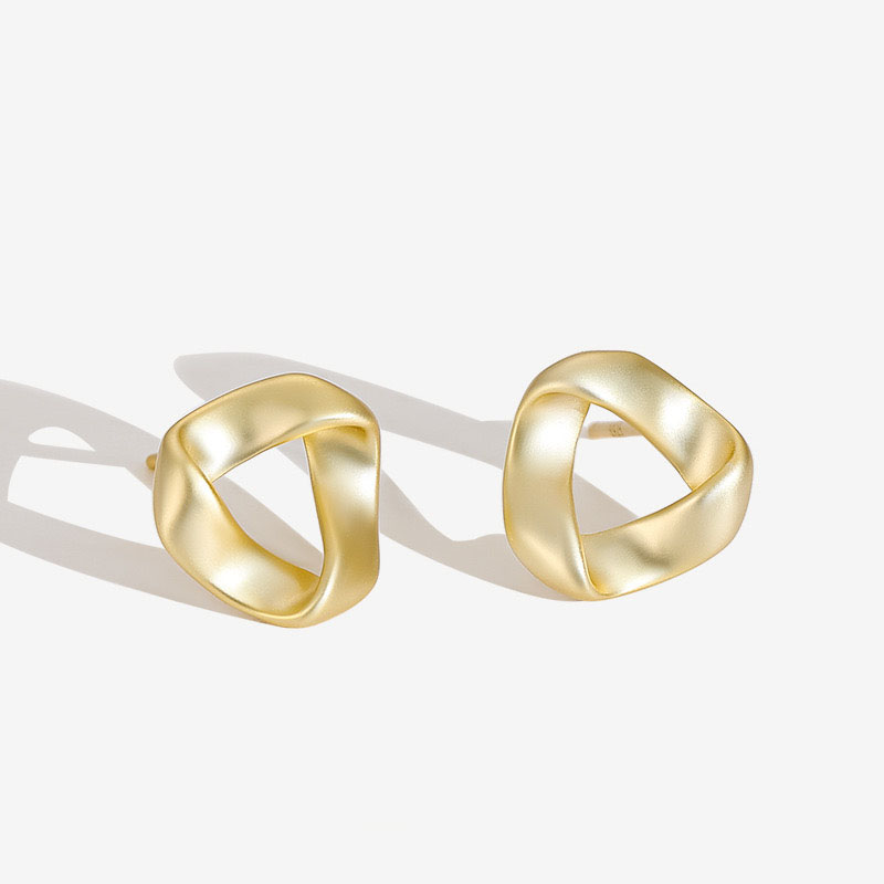 Geometric triangle light luxury earrings